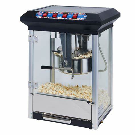 MAQUINA POPCORN NEGRA 8 OZ