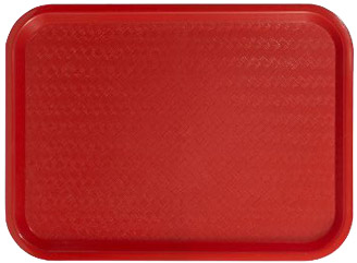 BANDEJA PLASTICA 12 X 16 ROJA