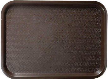 BANDEJA PLASTICA 10 X 14 MARRON