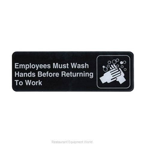 ROTULO 3X9 EMPLOYEES MUST WASH HANDS