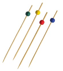 PALILLO BAMBOO (P100) - BALL PICK ASSORTED COLOR 3.5"