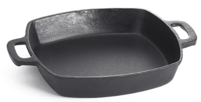 CAST IRON SQUARE FRY PAN 2.3 QT